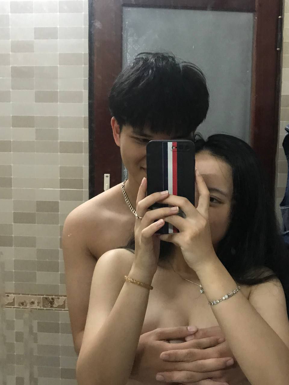 Asain slut gets gangbanged